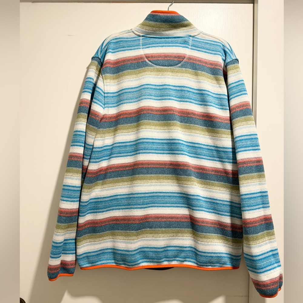 L.L.Bean Sweater Fleece Pullover, Striped Print - Picture 5 of 8